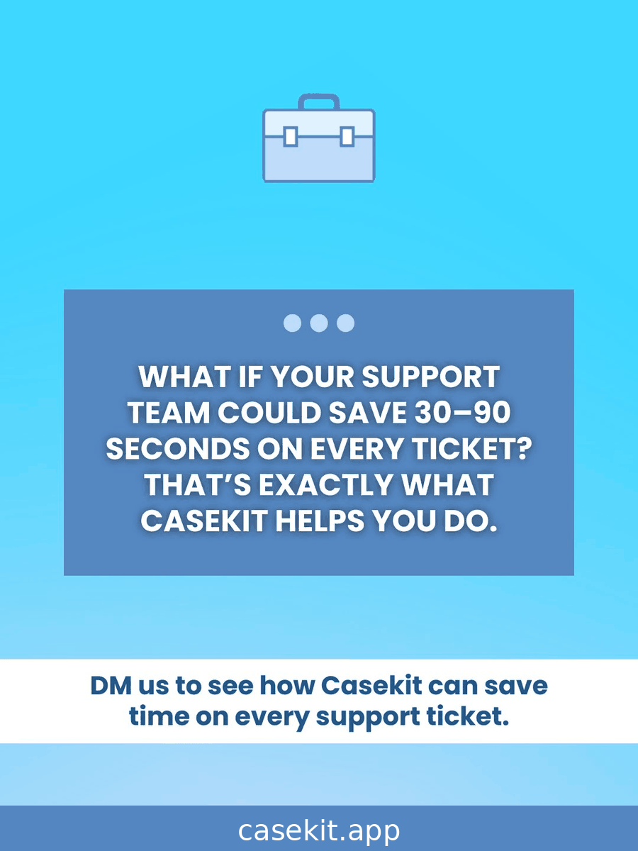Graphic about saving 30 to 90 seconds on every support ticket