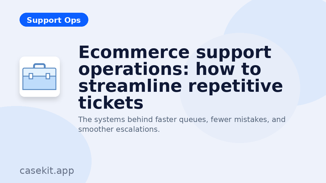 Illustration for ecommerce support operations