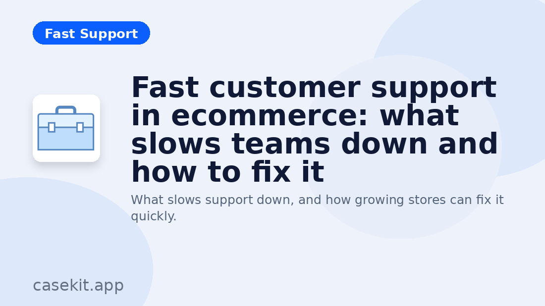 Illustration for fast customer support in ecommerce